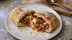 Γεμιστή φραντζόλα με μανιτάρια και κεφαλογραβιέρα – χορταστική και αφράτη