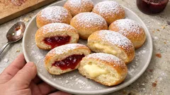 Αφράτα ντόνατς στο φούρνο – χωρίς τηγάνισμα, έτοιμα για γέμισμα