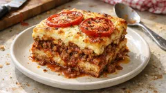 Σουφλέ με κιμά και ψωμί του τοστ: ζουμερό ταψί με τυριά, βήμα-βήμα