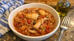 Σουπιές με λαχανικά και πλιγούρι στην κατσαρόλα – ζουμερές, νηστίσιμες και χορταστικές