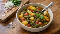 Κολοκυθοκορφάδες κατσαρόλας με πατάτα και ντομάτα – τρυφερό λαδερό που «δένει» μόνο του