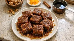 Μελαχρινό Νάξου: αφράτη καρυδόπιτα σιροπιαστή με άρωμα κίτρο