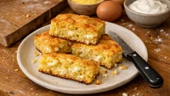 Αλμυρή μπομπότα με φέτα και κασέρι: αφράτη, χορταστική και πανεύκολη