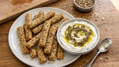 Σπιτικά πολύσπορα κριτσίνια με σπόρους – τραγανά και εύκολα στον φούρνο