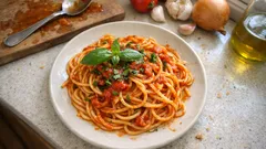 Κλασική σάλτσα ντομάτας για μακαρόνια – δένει βελούδινα σε 20 λεπτά