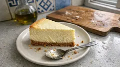 Αυθεντικό New York cheesecake στον φούρνο — κρεμώδες και χωρίς σκασίματα