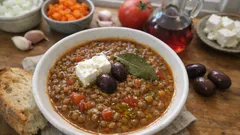 Φακές σούπα με ντομάτα και σωστό σοτάρισμα — χυλωμένες και αρωματικές