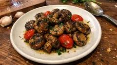 Μανιτάρια στο τηγάνι με σκόρδο: ροδίζουν σε 5 λεπτά και ταιριάζουν με όλα