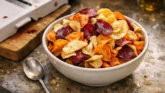 Τσιπς λαχανικών στο φούρνο: τραγανά χωρίς πολύ λάδι, με 2 μικρά μυστικά