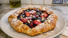 Galette με φράουλες και σφολιάτα: ρουστίκ τάρτα που γίνεται πανεύκολα