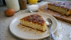 Γαλατόπιτα χωρίς φύλλο: βελούδινη κρέμα και κανελοζάχαρη που καραμελώνει