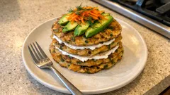 Αλμυρά vegan pancakes χωρίς αυγά με κολοκύθα και άνηθο – αφράτα σε 15′